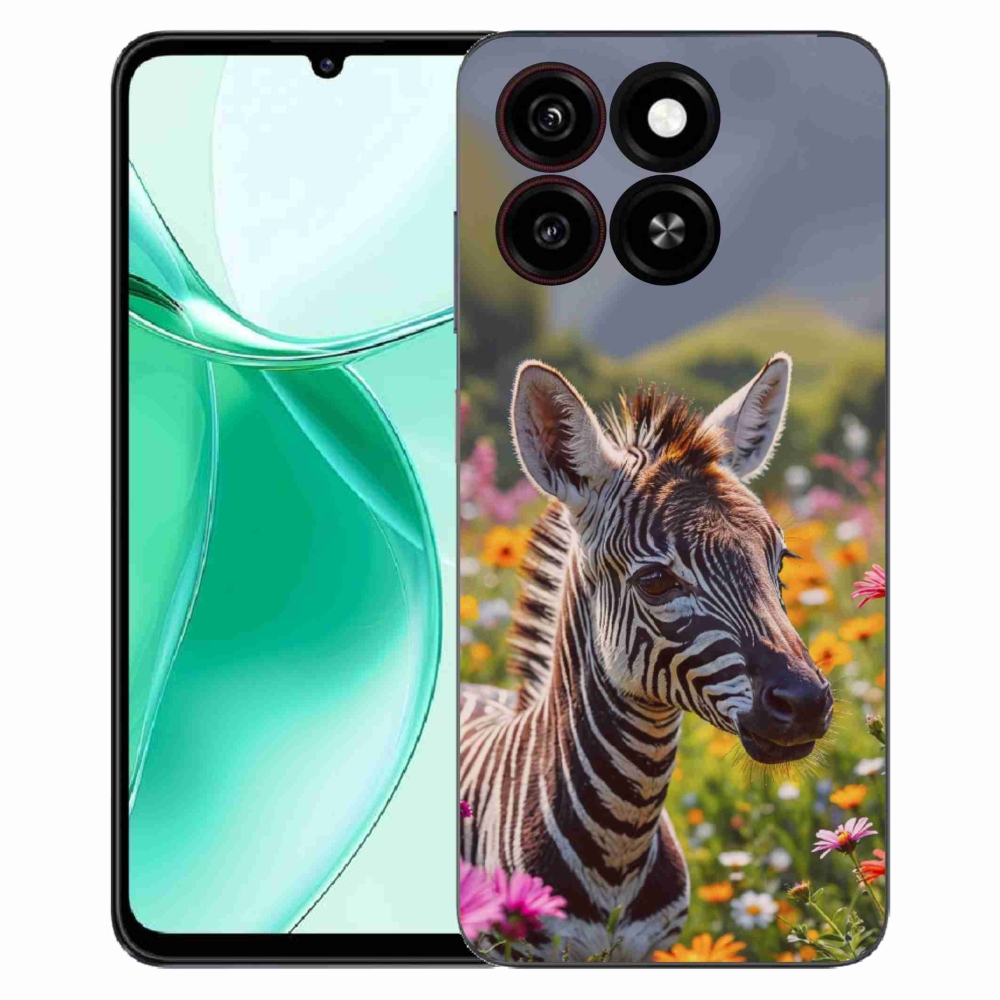 ZTE Blade A35 zselés tok mmCase - zebra a réten