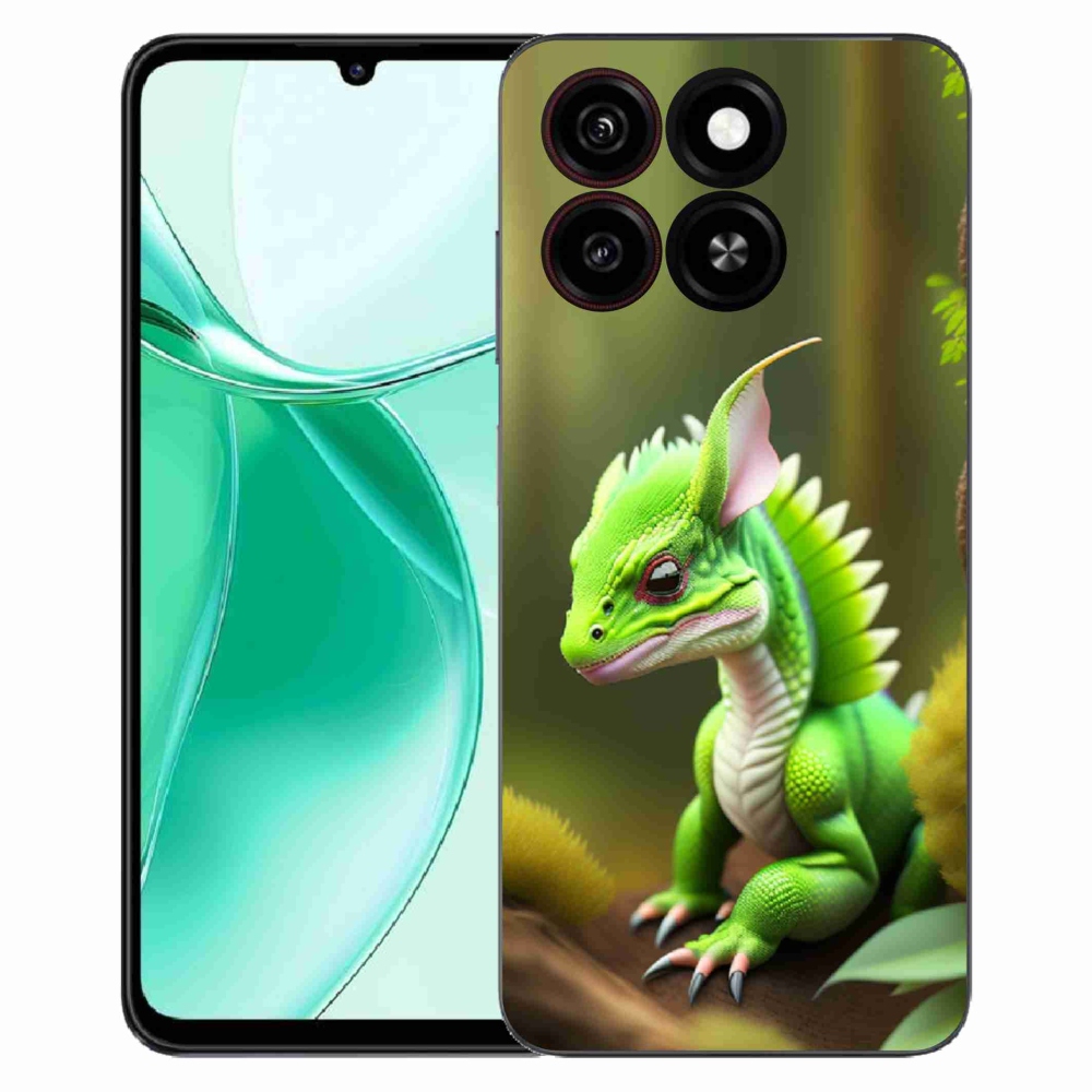 ZTE Blade A35 zselés tok mmCase - zöld sárkány
