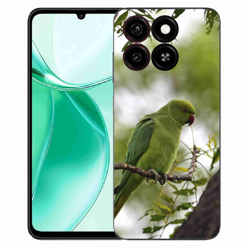 ZTE Blade A35 zselés tok mmCase - zöld papagáj