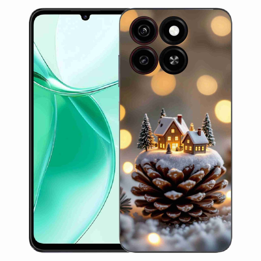 ZTE Blade A35 zselés tok mmCase - téli falu