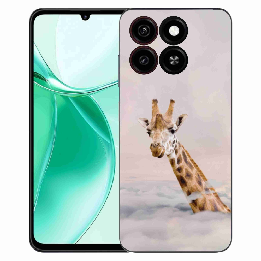 ZTE Blade A35 zselés borító mmCase - zsiráf a felhőkben