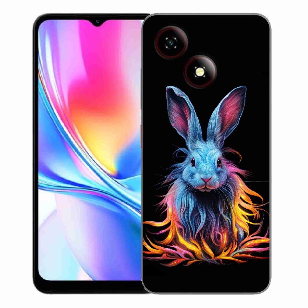 ZTE Blade A35E zselés borító mmCase - absztrakt nyúl