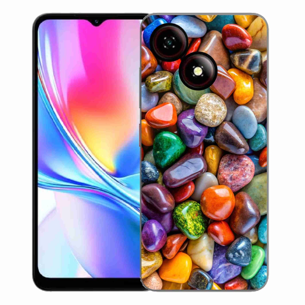 ZTE Blade A35E zselés tok mmCase - színes strasszkövek