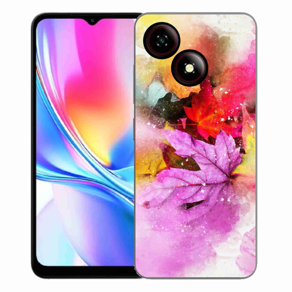ZTE Blade A35E zselés tok mmCase - színes levelek