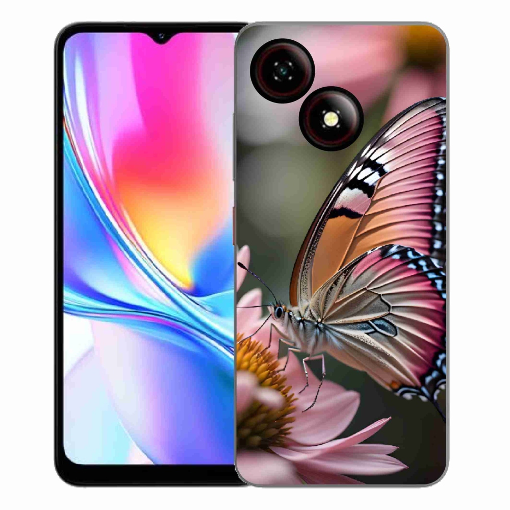 ZTE Blade A35E zselés tok mmCase - színes pillangó