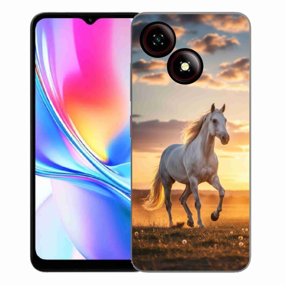 ZTE Blade A35E zselés borítás mmCase - futó fehér ló 2