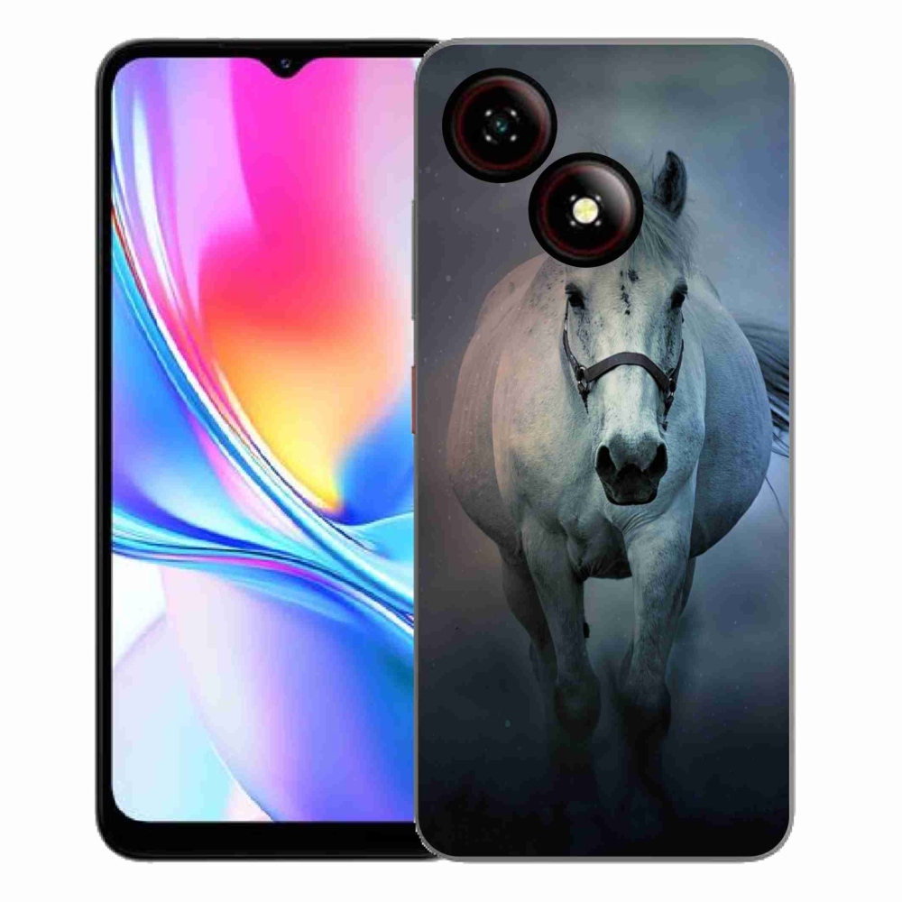 ZTE Blade A35E zselés borító mmCase - futó fehér ló