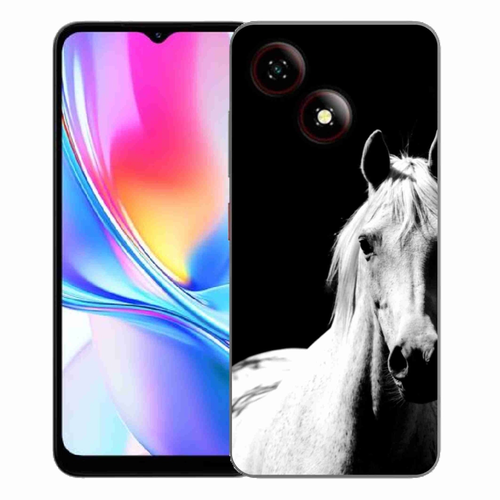 ZTE Blade A35E zselés borító mmCase - fehér ló 5