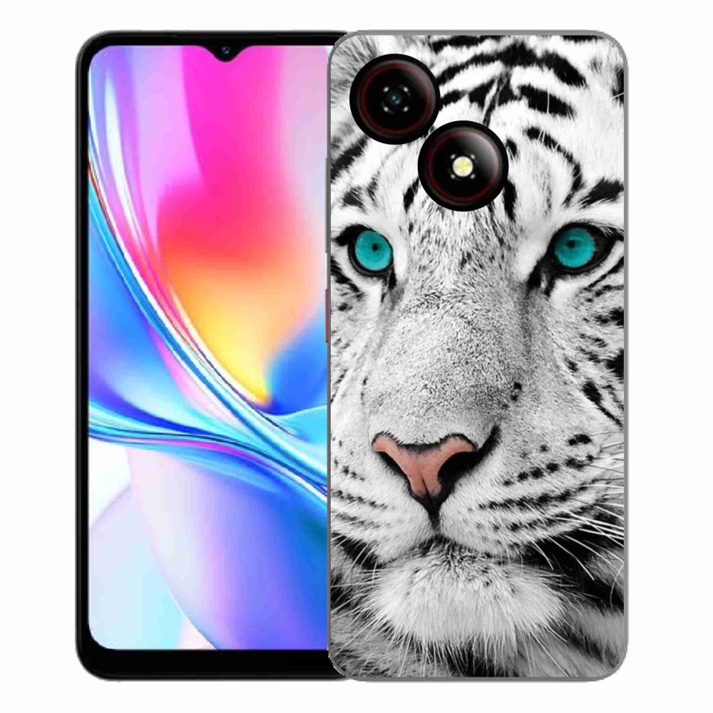 ZTE Blade A35E zselés tok mmCase - fehér tigris