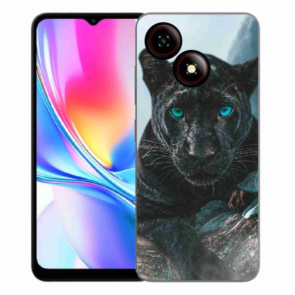 ZTE Blade A35E zselés tok mmCase - fekete párduc