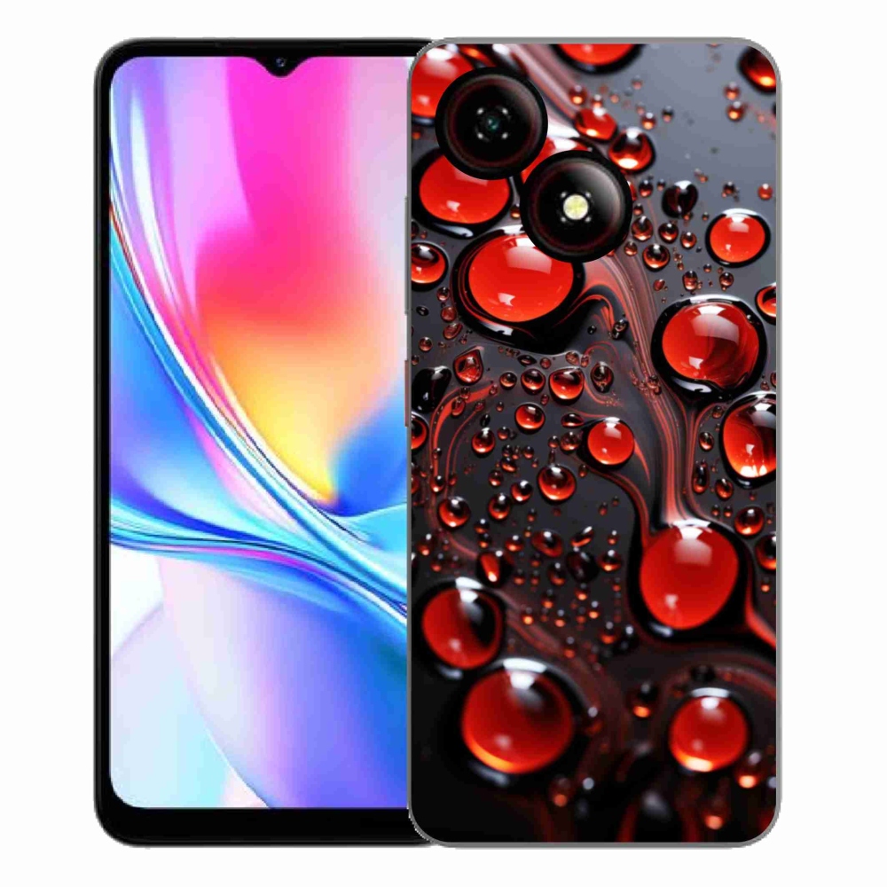 ZTE Blade A35E zselés tok mmCase - piros csepp 2