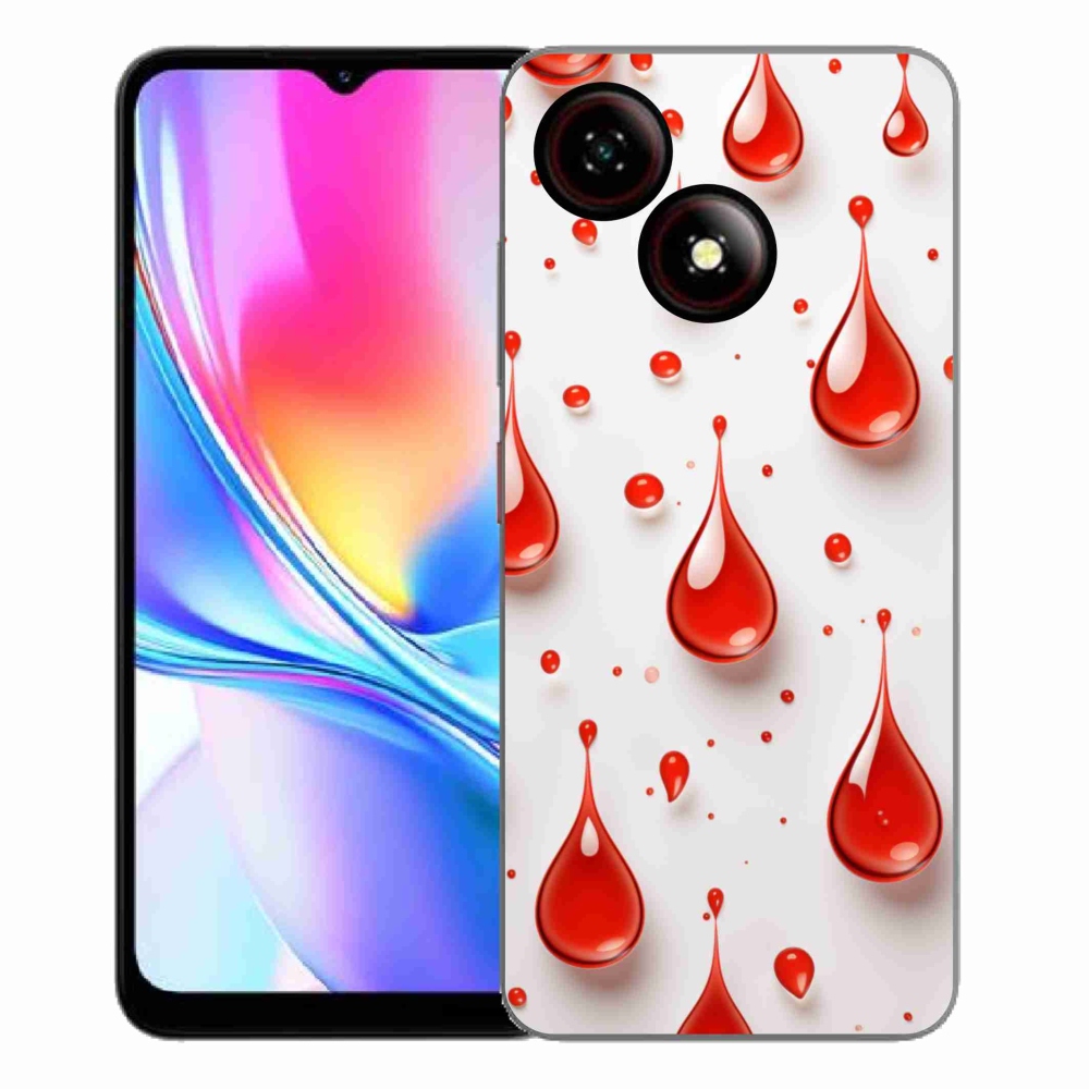 ZTE Blade A35E zselés tok mmCase - piros cseppek