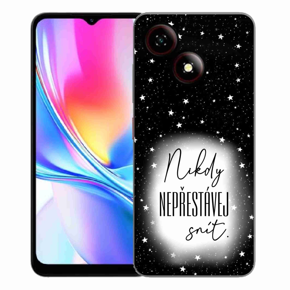 ZTE Blade A35E zselés tok mmCase - idézet 1 fehér és fekete háttérrel