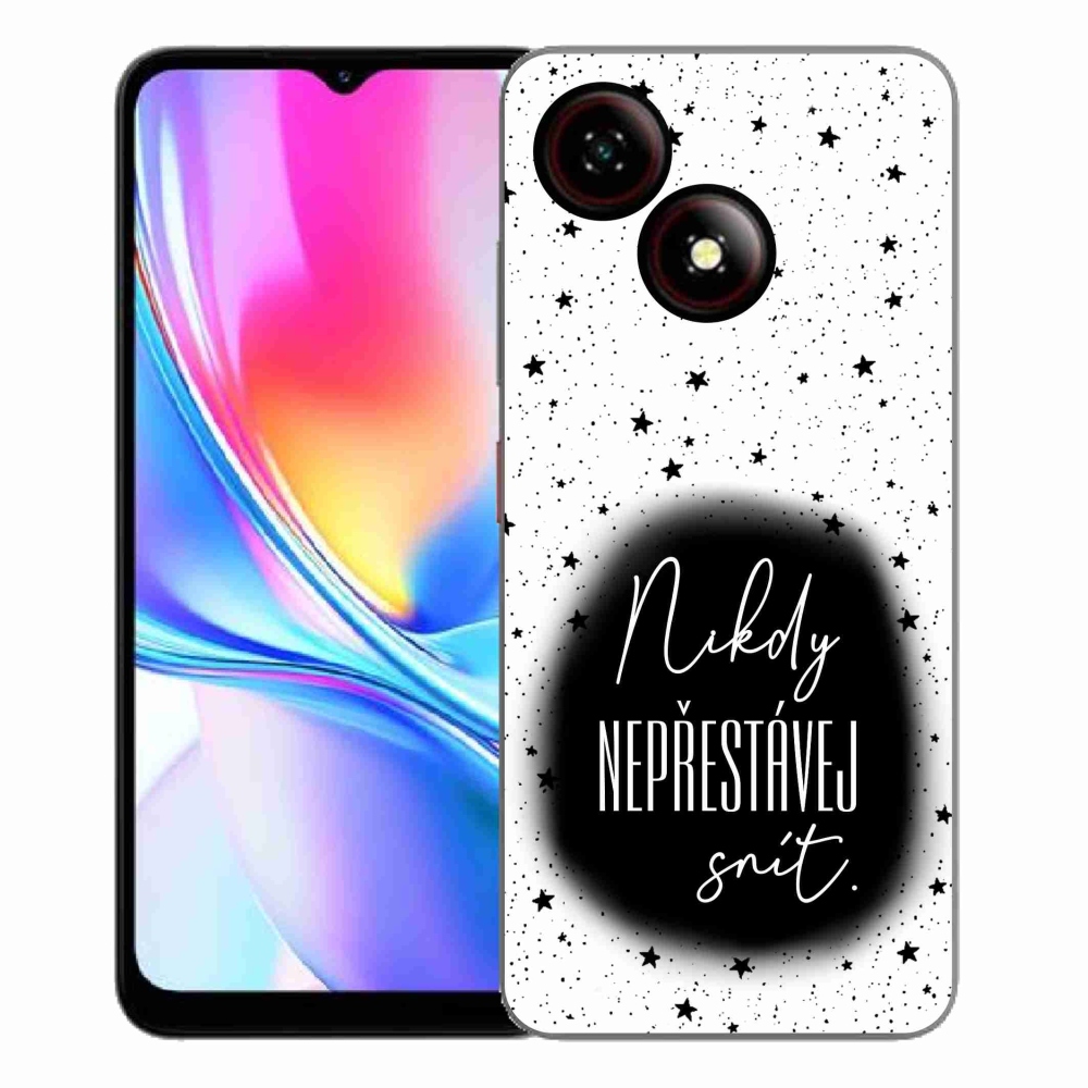 ZTE Blade A35E zselés tok mmCase - idézet 1 fekete-fehér háttérrel