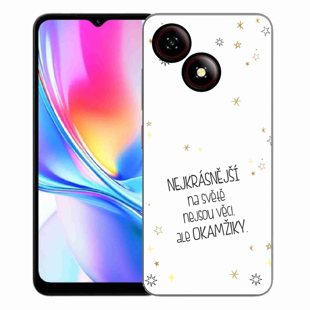 ZTE Blade A35E zselés borítás mmCase - idézet 4 fehér háttér