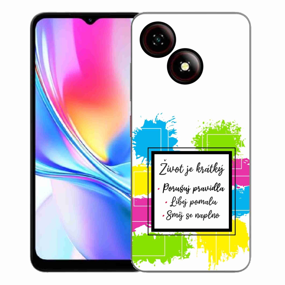 ZTE Blade A35E zselés borítás mmCase - idézet 5 fehér háttér