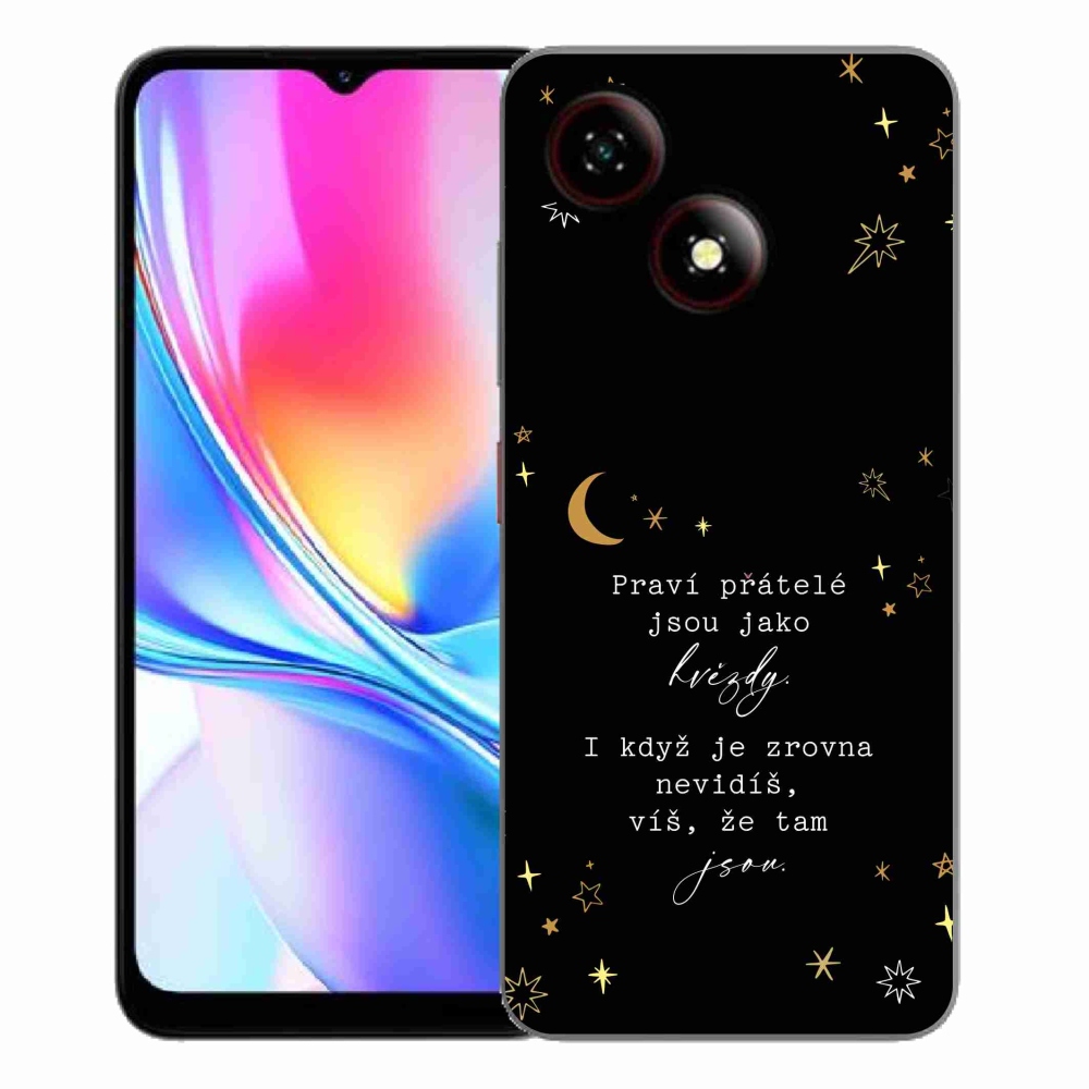 ZTE Blade A35E zselés borítás mmCase - idézet 6 fekete háttér