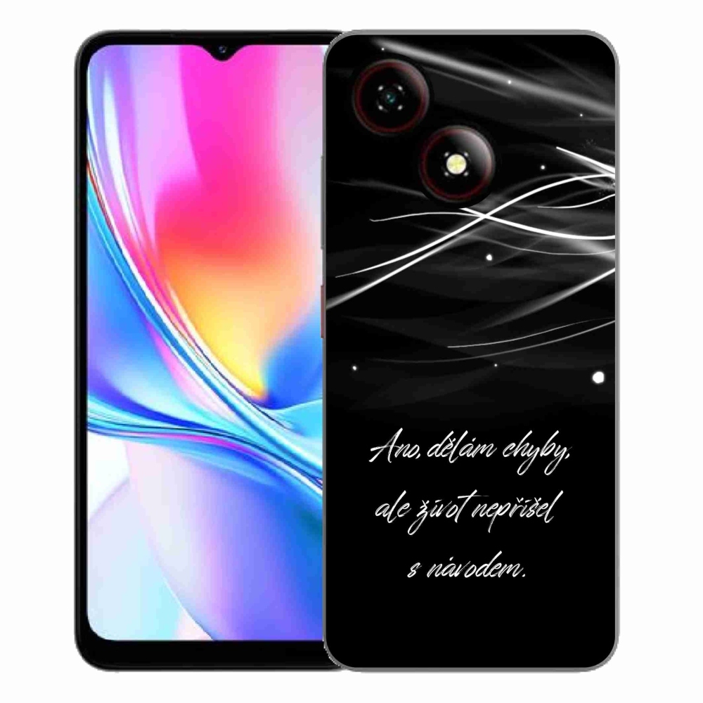 ZTE Blade A35E zselés borító mmCase - idézem fekete háttérrel