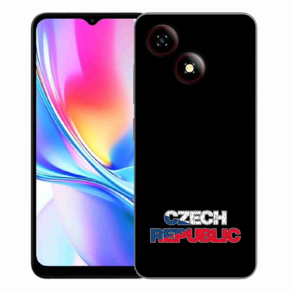ZTE Blade A35E zselés tok mmCase - Csehország fekete háttér