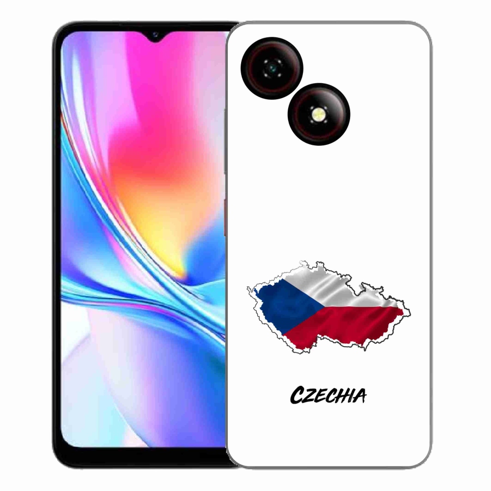 ZTE Blade A35E zselés tok mmCase - Csehország fehér háttér