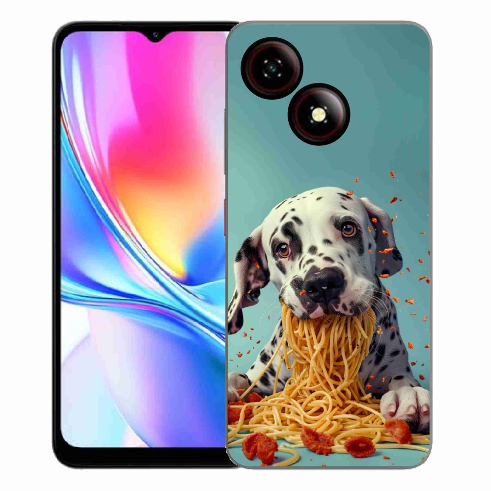 ZTE Blade A35E zselés tok mmCase - Dalmata és spagetti