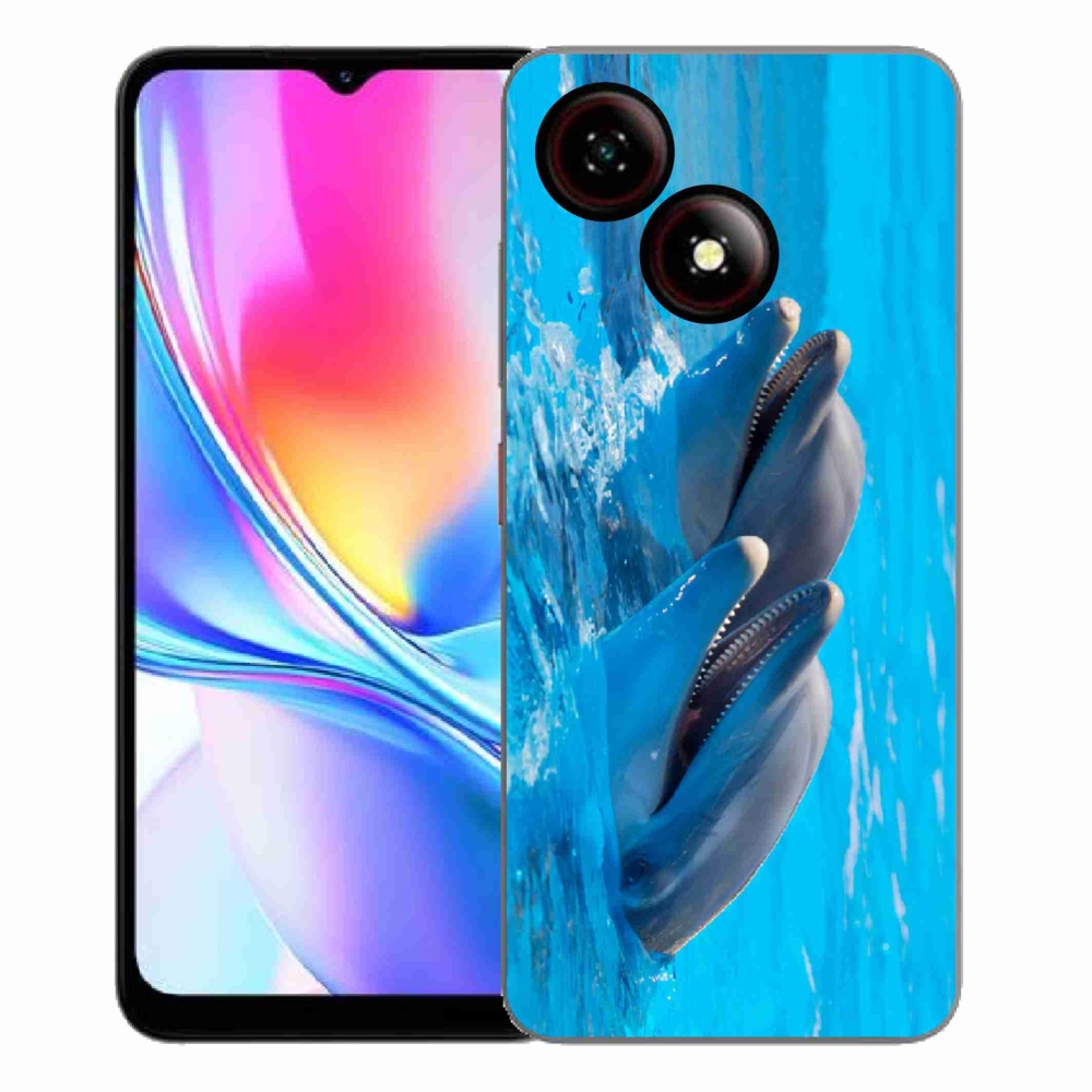ZTE Blade A35E zselés tok mmCase - delfinek