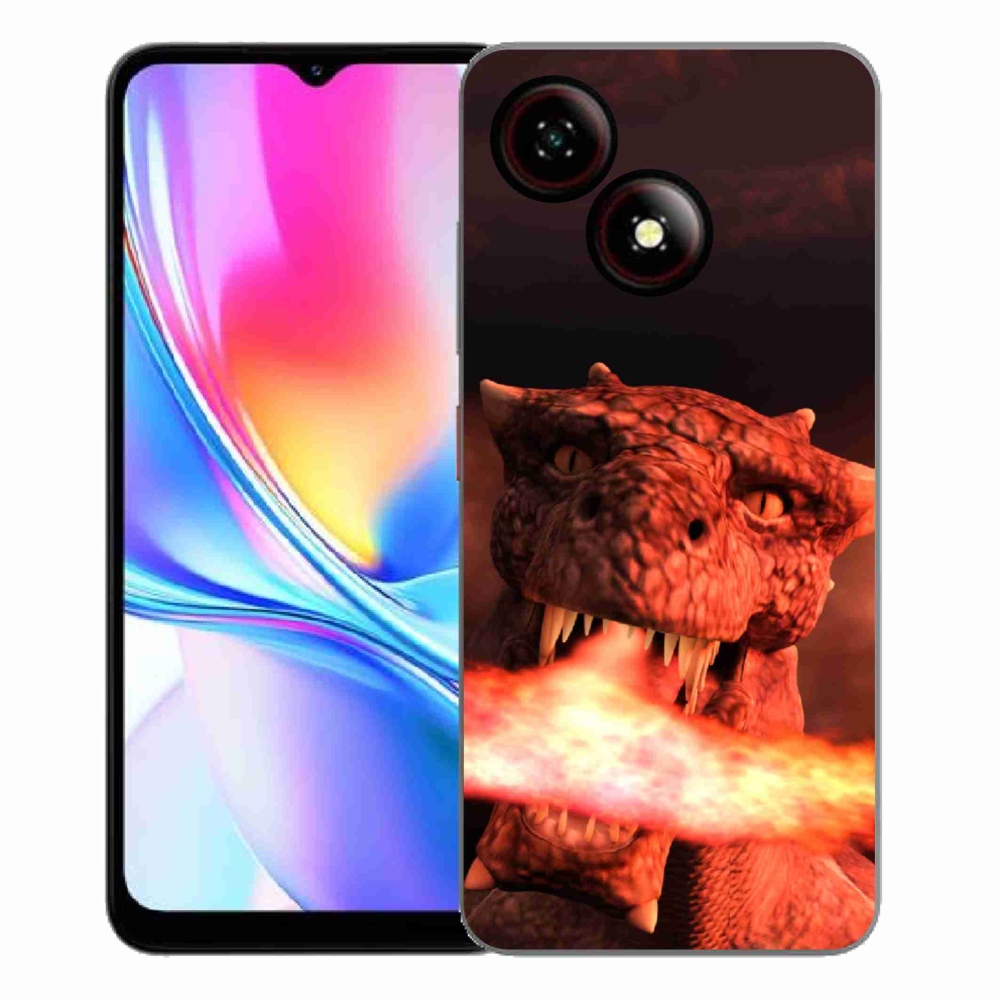 ZTE Blade A35E zselés borítás mmCase - sárkány