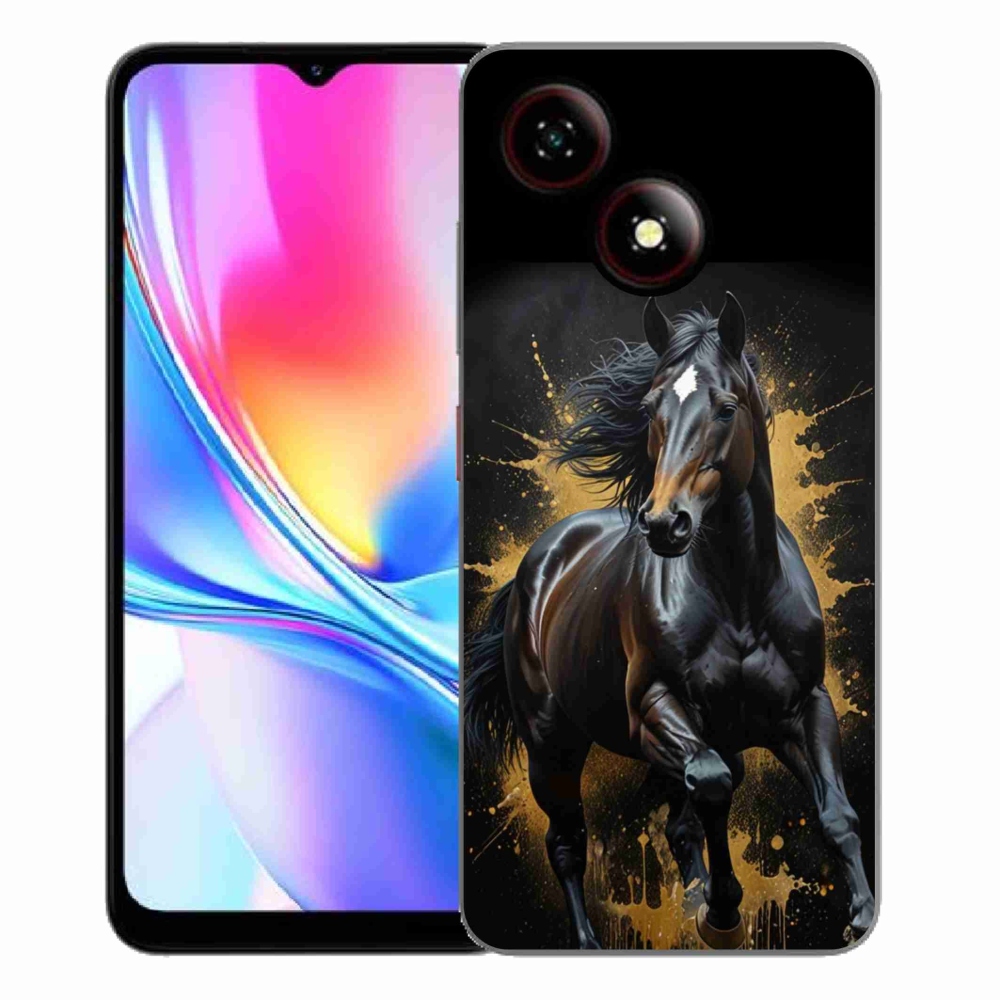 ZTE Blade A35E zselés tok mmCase - elegáns fekete ménes