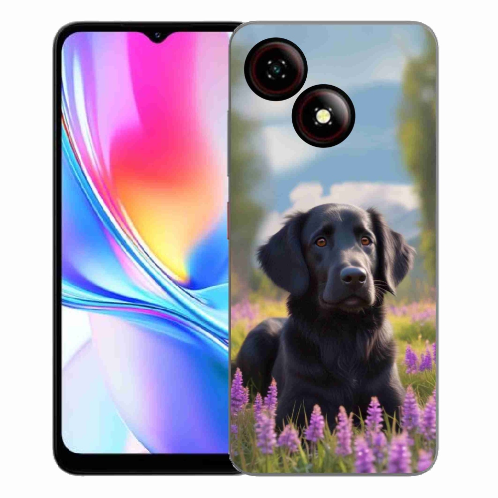 ZTE Blade A35E zselés tok mmCase - elegáns fekete retriever