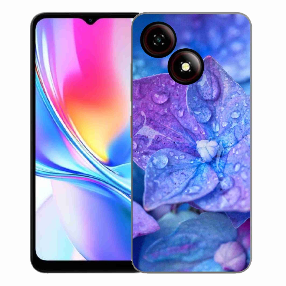 ZTE Blade A35E zselés tok mmCase - lila virág