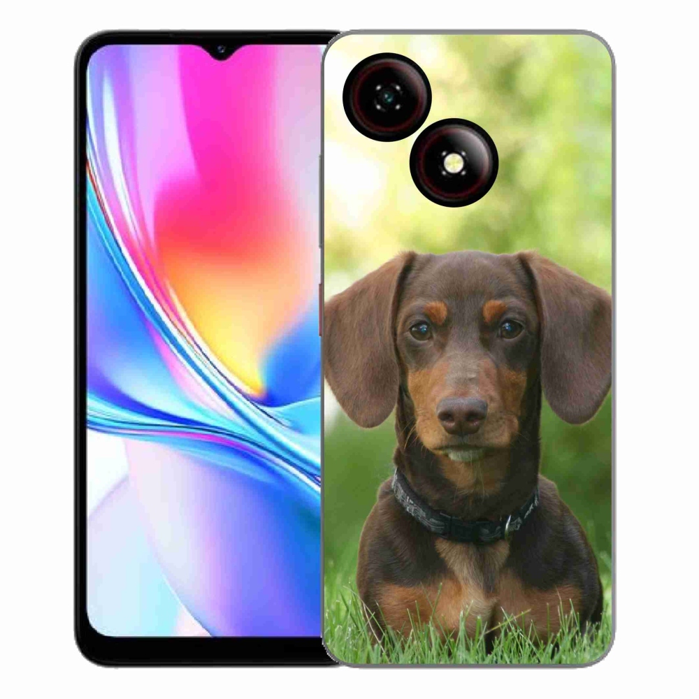 ZTE Blade A35E zselés tok mmCase - barna tacskó