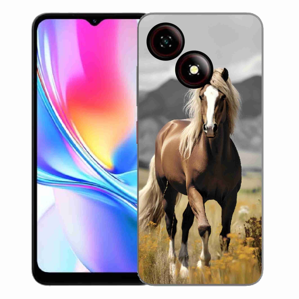 ZTE Blade A35E zselés tok mmCase - barna ló 1