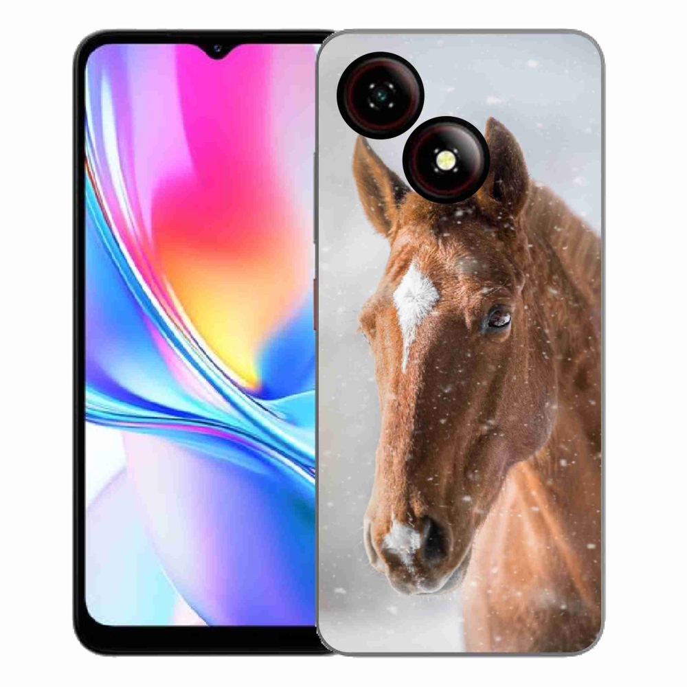 ZTE Blade A35E zselés tok mmCase - barna ló 2