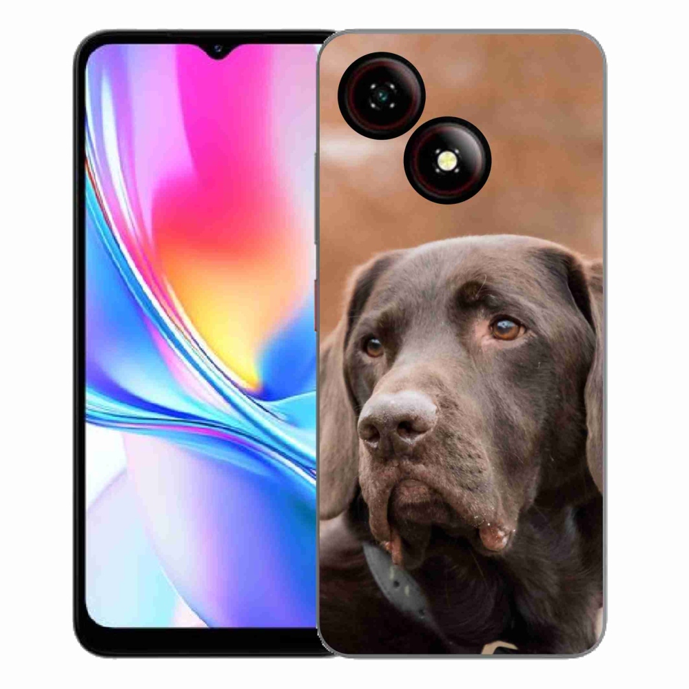 ZTE Blade A35E zselés borító mmCase - barna labrador