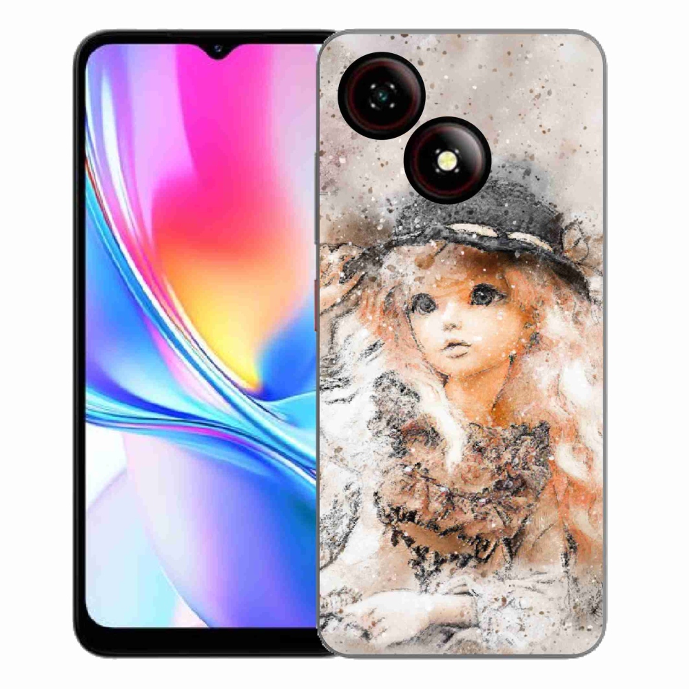 ZTE Blade A35E zselés tok mmCase - lány kalapban