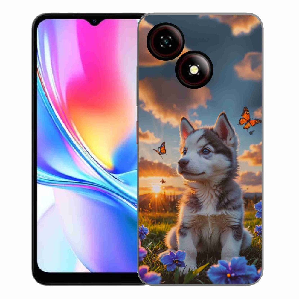 ZTE Blade A35E zselés borítás mmCase - husky naplementében