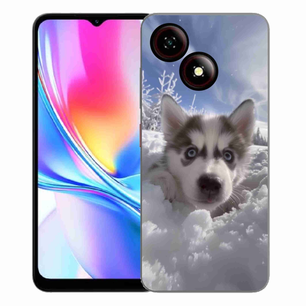 ZTE Blade A35E zselés tok mmCase - husky a hóban