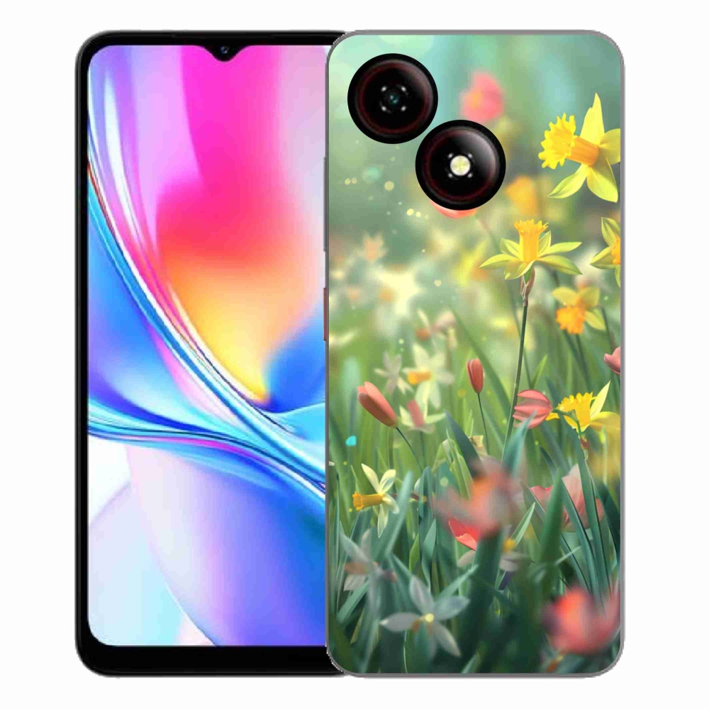 ZTE Blade A35E zselés tok mmCase - tavaszi virágok