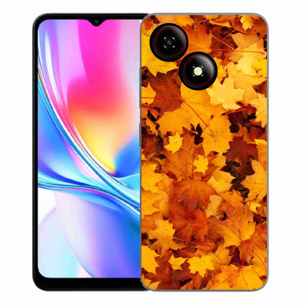 ZTE Blade A35E zselés tok mmCase - juharlevelek