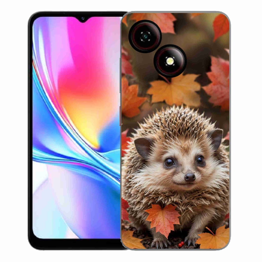 ZTE Blade A35E zselés tok mmCase - sün a levelekben