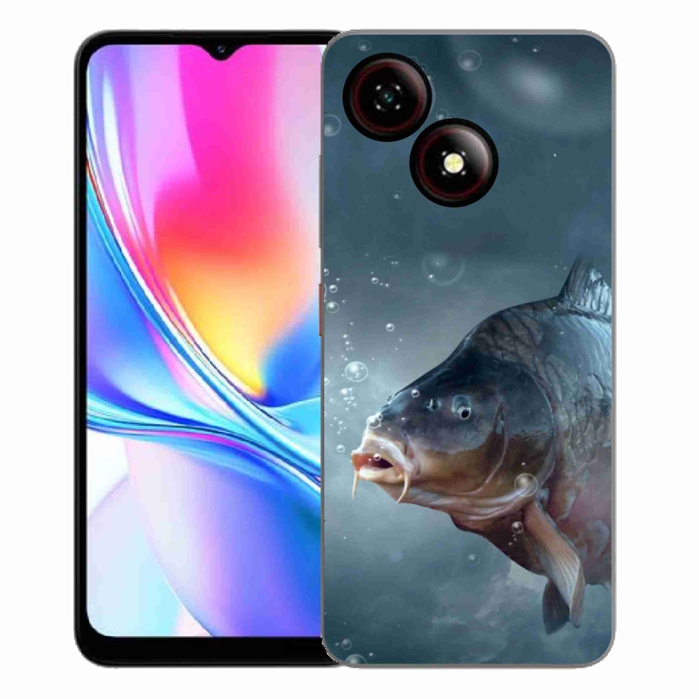 ZTE Blade A35E zselés borítás mmCase - ponty és buborékok