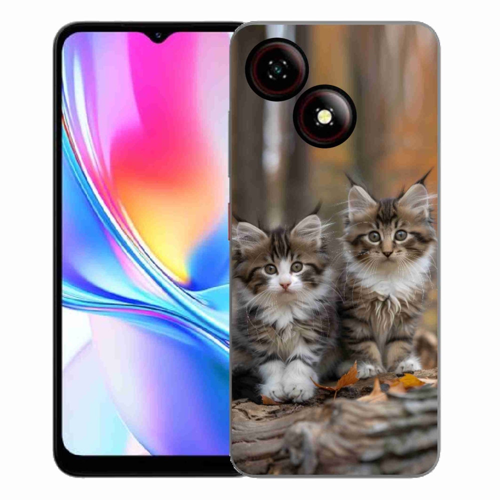 ZTE Blade A35E - cat duo 3 zselés borítás mmCase a ZTE Blade A35E-hez