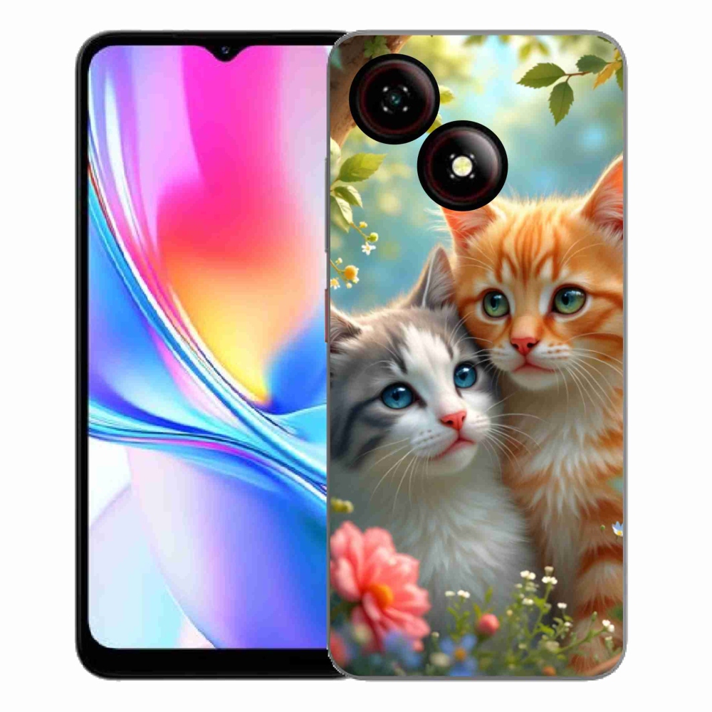 ZTE Blade A35E zselés borító mmCase - cat love 2