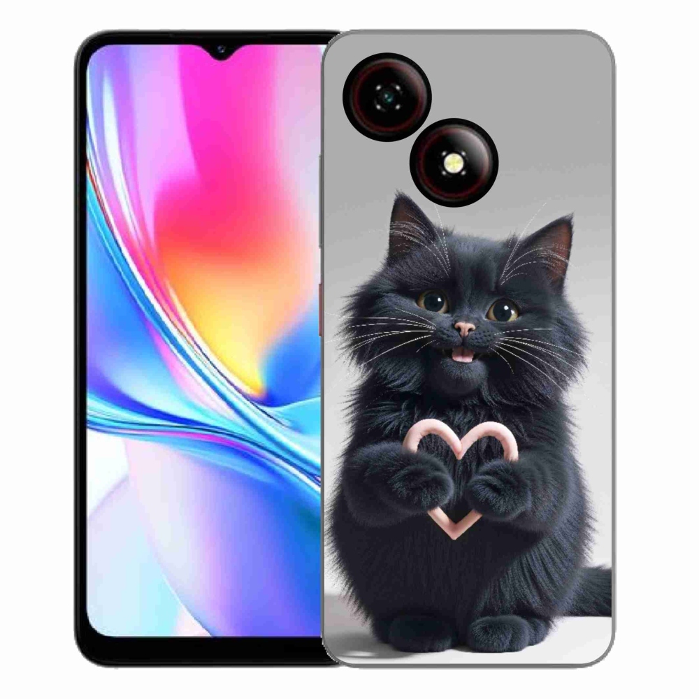 ZTE Blade A35E zselés borító mmCase - cat love 3