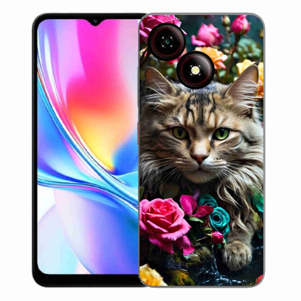 ZTE Blade A35E zselés tok mmCase - macskaszem nézet 2