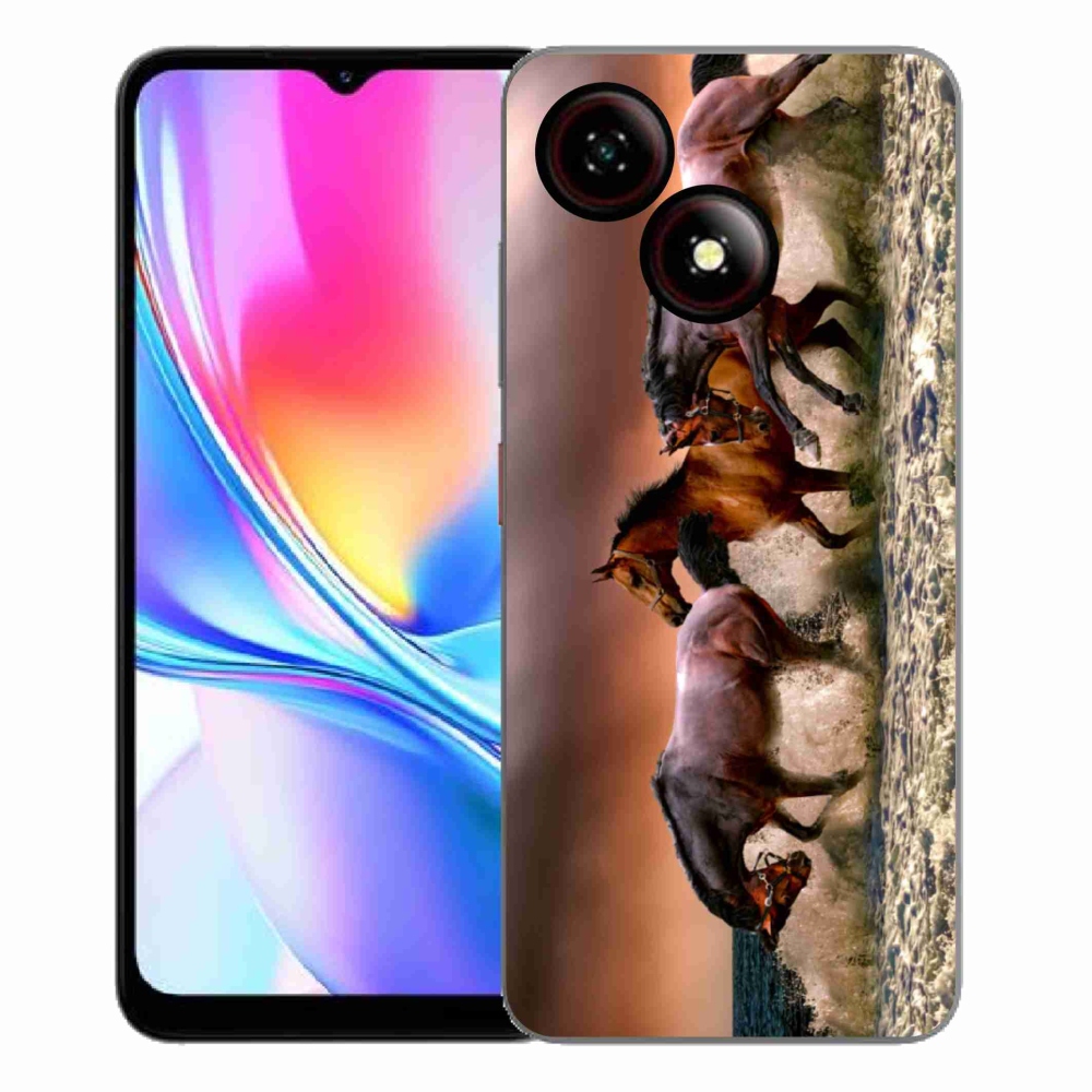 ZTE Blade A35E zselés tok mmCase - lovak 1