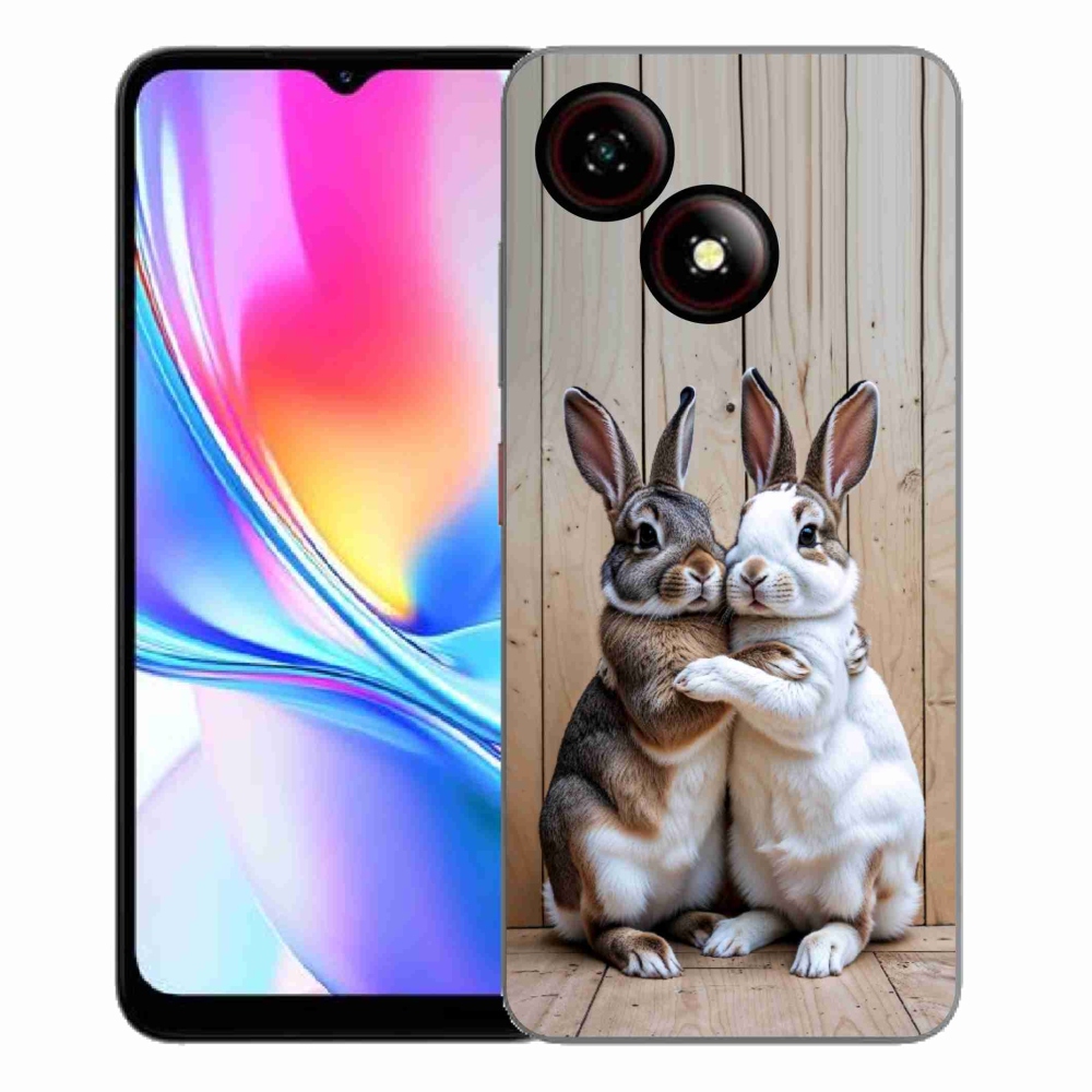 ZTE Blade A35E zselés tok mmCase - nyúl párhoz