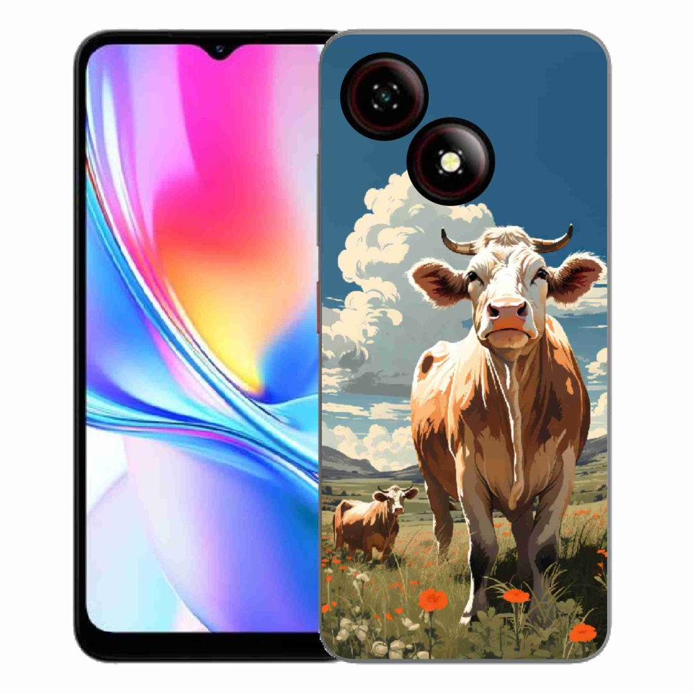 ZTE Blade A35E zselés tok mmCase - tehenek a réten