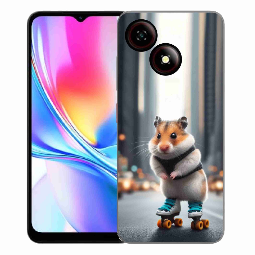 ZTE Blade A35E zselés borítás mmCase - hörcsög a korcsolyán