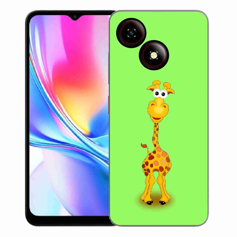 ZTE Blade A35E zselés tok mmCase - rajzfilm zsiráfhoz